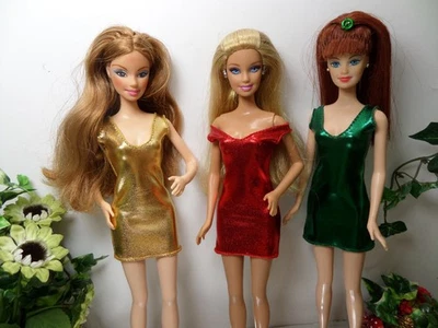 PETRAS SELBST ENTWORFENE & GENÄHTE KLEIDUNG 💙 Kurzes Kleid 11 Farben 💙 Kleidung für Mode Puppen: NORMAL,CURVY,VINTAGE