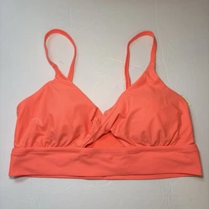 Aerie Women’s Sz L Neon Keyhole Cross Top Bikini Top With Adjustable Straps NWT - Picture 1 of 6
