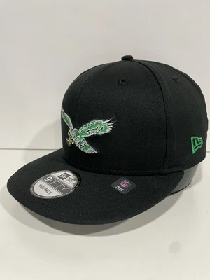 Philadelphia Eagles New Era 9FiftybThrowback Retro Logo Snapback Gorra Gorra Nueva con Etiquetas Foto 1 de 4