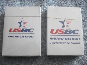 LOT OF 2 USBC METRO DETROIT AWARD PLAYING CARDS (BOTH FACTORY SEALED) - Picture 1 of 2