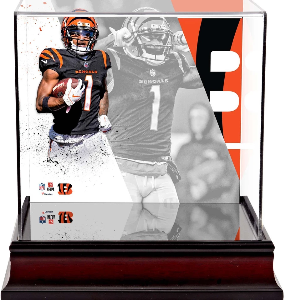 Estuche mini casco Ja'Marr Chase Cincinnati Bengals Deluxe Foto 1 de 1