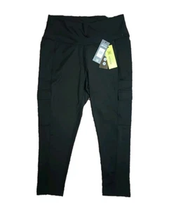 All in Motion Damen Active Cargo Jogginghose Leggings Schwarz Stretchig Neu Größe L - Bild 1 von 14