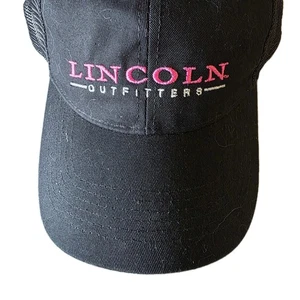 Lincoln Outfitters Negro Rosa Béisbol Adulto Gorra Ajustable Snap Back Malla - Imagen 1 de 9
