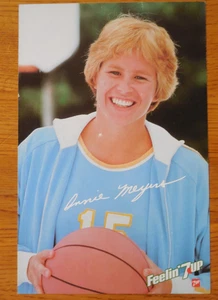 1980 Ann Annie Meyers 7Up promo card UCLA Member Basketball Hall of Fame - Picture 1 of 2