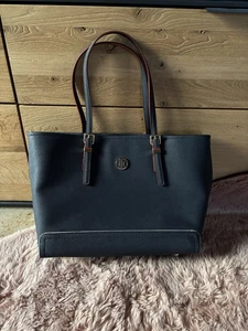 Shopper Handtasche Dunkelblau Tommy Hilfiger Rot Groß - Bild 1 von 12