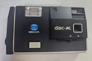 Vintage Minolta Disc-K Disc Pocket Camera With Flash 1983 A801148 - Untested - Picture 1 of 7