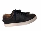 Frye Women?S Size 10M Black Distressed Leather Lace Up Sneakers