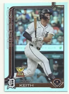 2025 TOPPS BASEBALL - COLT KEITH - RAINBOW FOIL PARALLEL - #180 - TIGERS - Picture 1 of 1