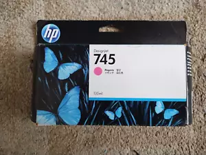 2021 Genuine HP 745 Magenta Ink Cartridge F9J95A 130ml DesignJet Z2600 Z5600 - Picture 1 of 1