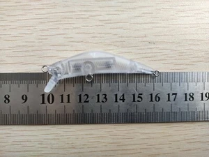 10pcs Unpainted Blank Lure Body Crankbait Minnow 63mm 4g Fishing Wobbler ST11 - Picture 1 of 4