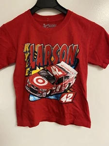 Kyle Larson #42 Chase Red 2 Spot Youth Shirt Ganassi Small C - Picture 1 of 4