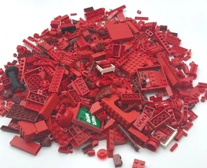 LEGO 1.5 POUND LOT OF RED PARTS BRICKS BUILDING MOC PCS COLOR SORTED - Picture 1 of 1