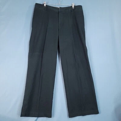 Pantalones chinos para mujer Cherokee pierna ancha tiro alto azul marino talla 20 Foto 1 de 4