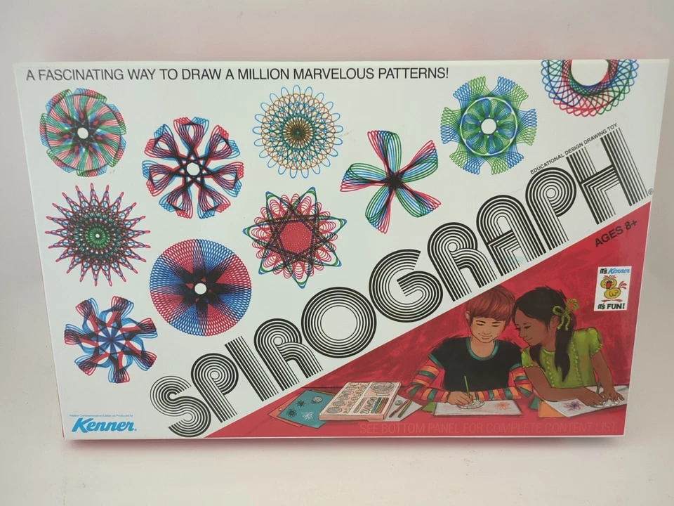 Hasbro Kenner Spirograph Retro Deluxe Drawing Art Set Factory -