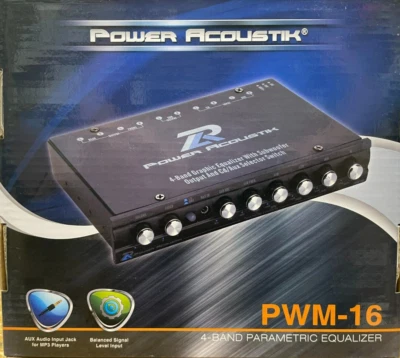 Power Acoustik - PWM-16 - Pre-Amp 4-Band Graphic Equalizer - Image 1 of 3