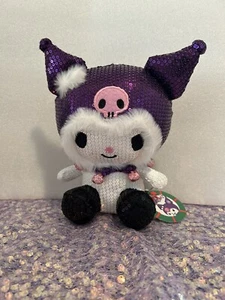 2021 Kuromi Holiday Christmas Sequin 8" Plush Stuffie- Sanrio NEW - Picture 1 of 3
