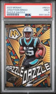 2023 Mosaic Jonathan Mingo Razzle Dazzle Case Hit SSP RC Panthers PSA 9 Mint - Bild 1 von 2