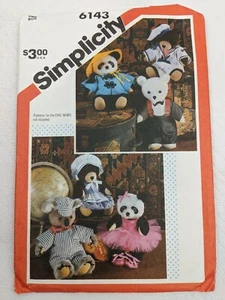 Simplicity 6143 Clothing Wardrobe Pattern Chic Bears Sailor Asian Ballet Uncut - Picture 1 of 3