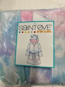 Saint Eve Youth Beach Cover UpTHE DYE UNICORN WATERCOLOR (PASTEL XS 5/6)NWT - Picture 1 of 1