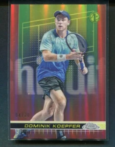 2024 Topps Chrome Tennis Dominik Koepfer 1st #94 Rose Gold Refractor 04/20 - Picture 1 of 2