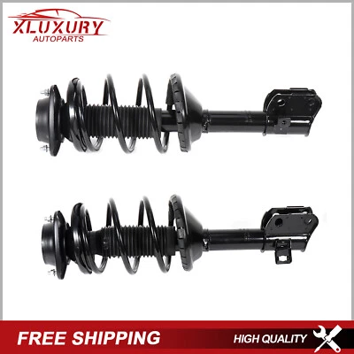 Par de puntal delantero completo con conjunto de resorte helicoidal para Subaru Forester 1998-2002 Foto 1 de 4