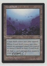 1997 Magic: The Gathering - Visions Coral Atoll 3g6