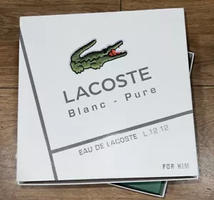 Lacoste L.12.12 BLANC PURE Gift Set, 50ml EDT Spray + 75ml D/Stick - Picture 1 of 4