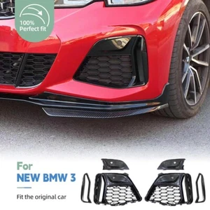 Cubierta de luz antiniebla rejilla de malla negra apta para nuevo BMW Serie 3 2020-2022 - Imagen 1 de 7