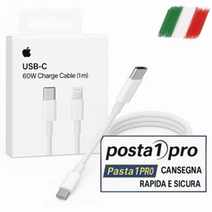 Cavo iPhone Di Ricarica Usb-C Lightning 1m per X XS 11 12 13 14 Pro Max Plus - Zdjęcie 1 z 4