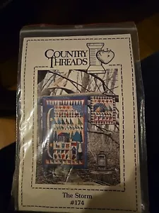 Country Threads The Storm #174 Quilt Pattern New Uncut. Vintage 1992,Wall Quilt - Picture 1 of 4