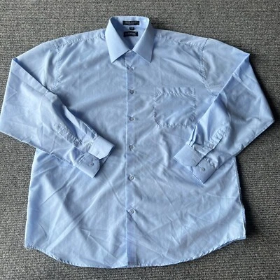 Barabas Shirt Mens XL Blue 17 36/37 Button Up Long Sleeve Casual Dress Shirt - Image 1 of 4