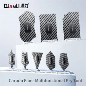 Juego de 8 piezas de herramientas de palanca de fibra de carbono QIANLI reparación de teléfonos pantalla LCD tarjeta de apertura - Imagen 1 de 25