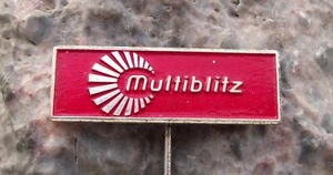 Vintage Multiblitz East Germany Camera Flash Photography Advertising Pin Badge - Picture 1 of 2