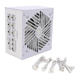 110-240V 850W Fully Modulars Computer Power Supply with Silents 120mm White Fan - Afbeelding 1 van 8