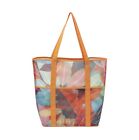 Time and Tru Women’s Mesh Beach Tote Bag - Tropic Orange Spirit 19 in x 17 in