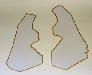 HONDA GAS TANK WHITE GRAPHICS MOTOCROSS MX CR125 CR250 1992 1993 1994 1995 1996 - Picture 1 of 5