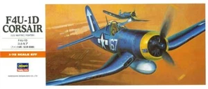 Hasegawa A10 1/72 Scale Model Aircraft Fighter Kit U.S.M.C/Navy F4U-1D Corsair - Picture 1 of 2