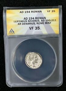 194 AD Roman Septimius Severus, AD (193-211) AR Denarius, Rome Mint VF35