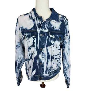 BD BLEACH OVERDYE DENIM WOMEN'S COTTON JEAN JACKET SIZE SMALL NWT - Picture 1 of 14