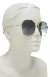 $450 - Givenchy 63mm Gradient Round Sunglasses in Gold/Grey Style GV 7171/G/S - Picture 1 of 3