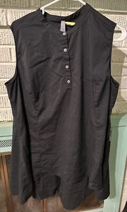 Melissa McCarthy Seven7 Tunic Top Or Blouse Size 2X All Black Very Nice 🔥 - Picture 1 of 6