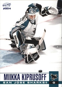 2003-04 (SHARKS) Pacific Blue #295 Miikka Kiprusoff/250
