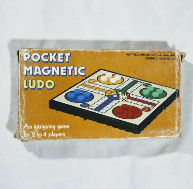 Pocket Magnetic Ludo Travel Game 1-4 players COMPLETE no349