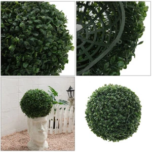 Artificial Topiary Ball Boxwood Sphere Faux Tree Plant Wedding Party Decor 28CM - Picture 1 of 16