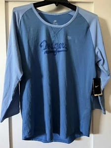 NWT Los Angeles Dodgers Nike Cooperstown Blue Long Sleeve Top Women's X Large - Picture 1 of 8