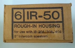 (Box of 6) Nutone IR-50 Rough-In Housing For Use with IS 205/305/405 5" Speakers - Picture 1 of 2
