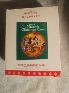 Hallmark 2017 Disney Mickys Weihnachtslied lesbares Buch Andenken Ornament - Bild 1 von 4