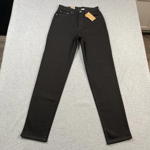 VINTAGE Deadstock Levis 512 Jeans Womens 10 Long 29x32 Slim Fit Tapered Black - Picture 1 of 15