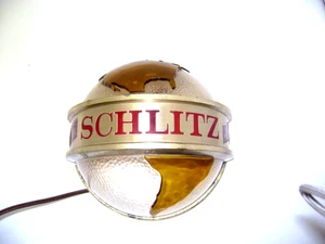 1960's Original Schlitz Beer World Globe Bar Wall Light in Working Condition. - Picture 1 of 12