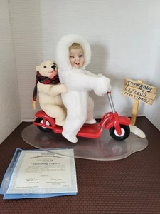 The Ashton Drake Galleries Snow Babies 1994 "Snowbaby Express" Puppe mit Echtheitszertifikat/Box - Bild 1 von 10
